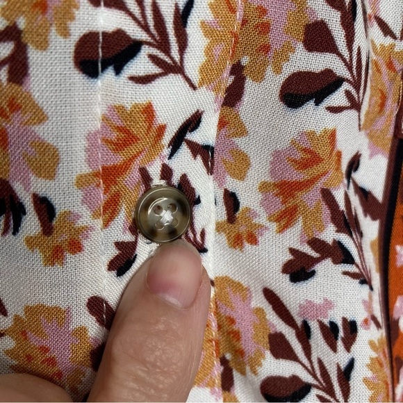 Jen’s Pirate Booty Multi Print Roma Lockhart Tunic Top in Roma Gold Sz S - Picture 11 of 14